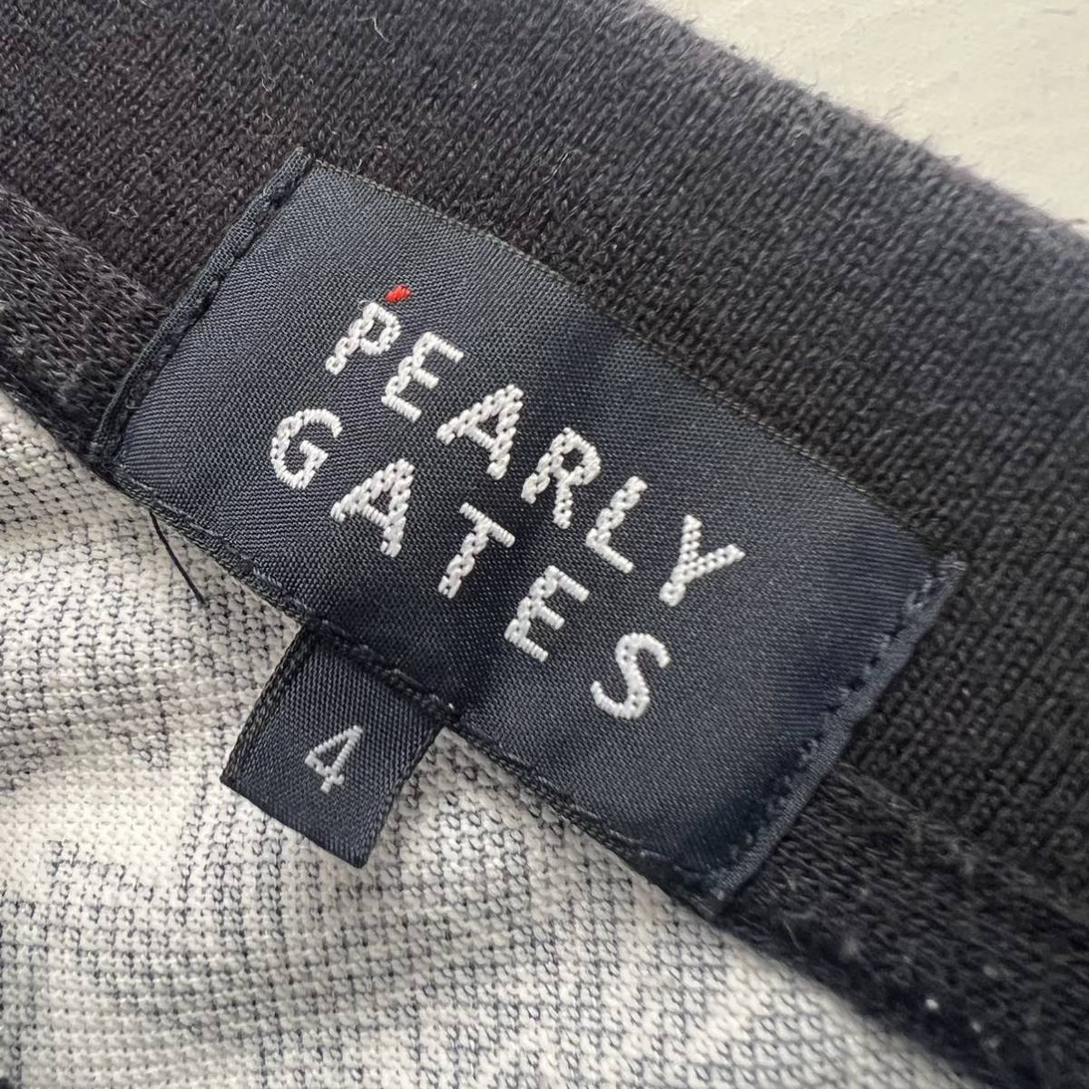 【送料無料】PearlyGates パーリーゲイツ　近年モデル　ポロシャツ　メンズ　総柄　M 4 半袖　ゴルフウェア　GOLF リーフ柄　葉っぱ柄_画像5