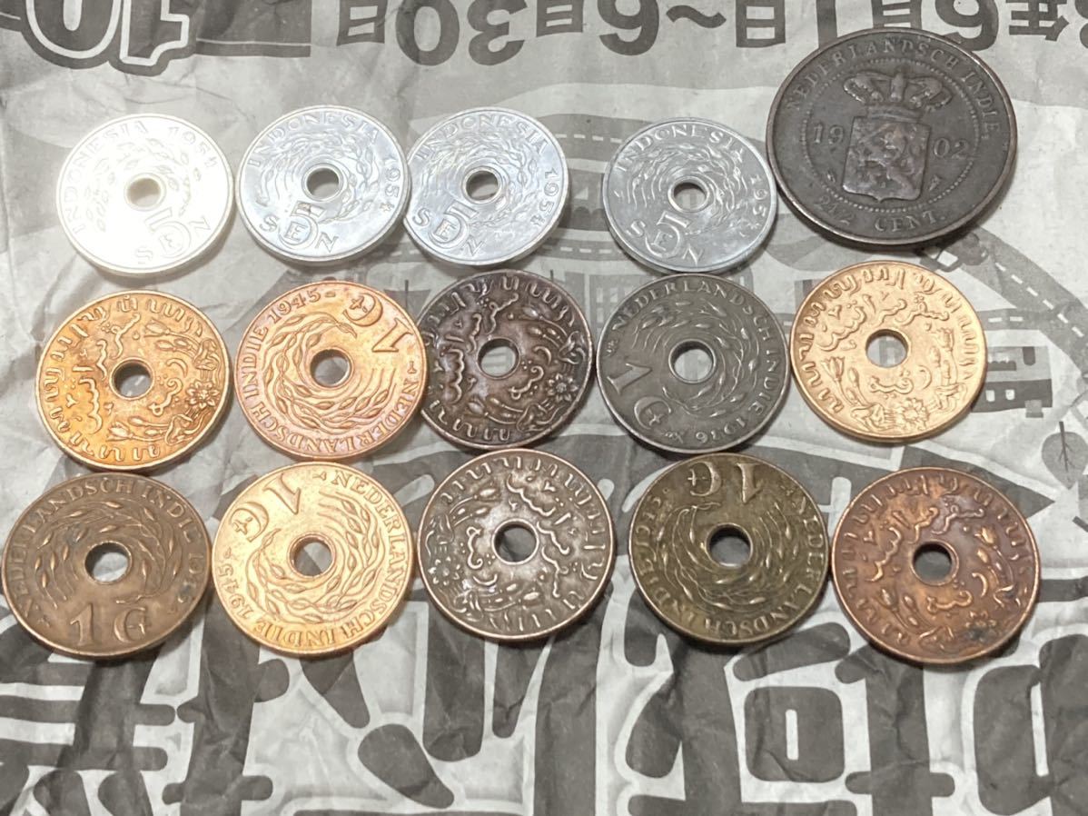 オランダ領東インドのコイン まとめてセット 1セント銅貨 2.5セント