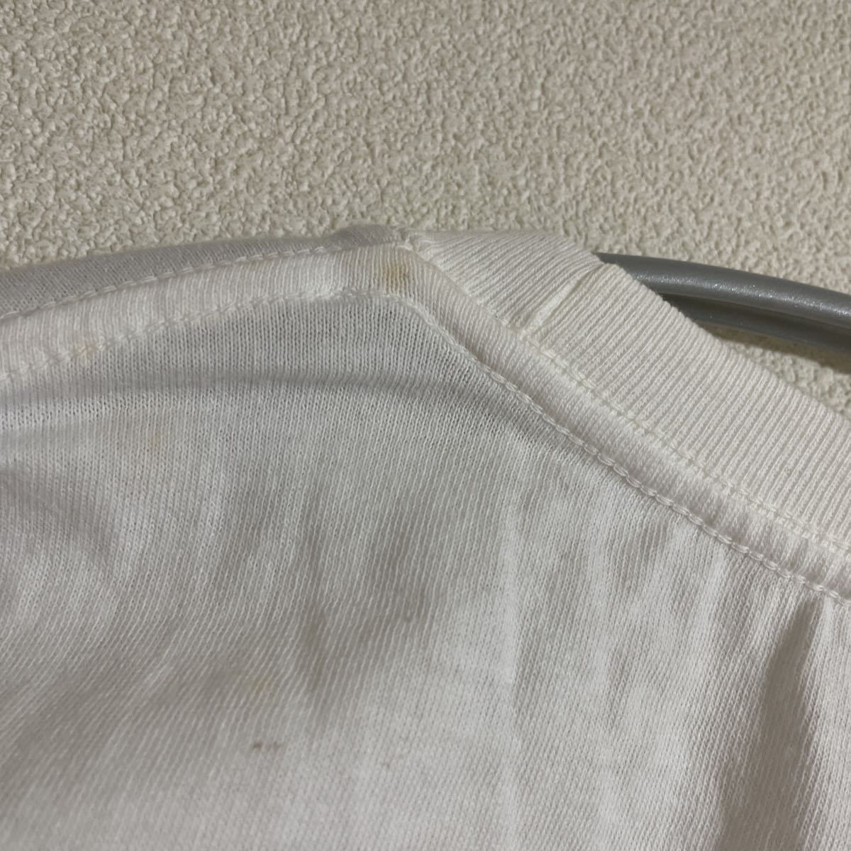 難有新品 長袖Tシャツ トップス M ホワイト白 未使用 インナー 綿100% コットン 無地_画像9