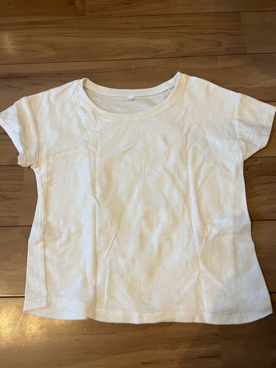 ラーゴム　キャミソール　マスタード　無印良品　半袖Tシャツ　白　120cm