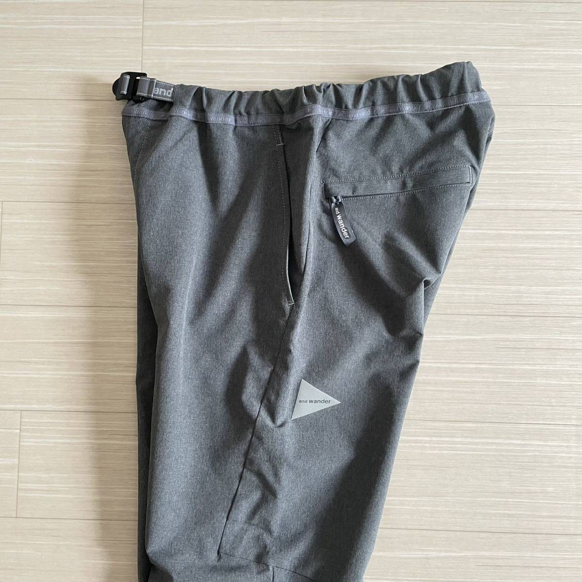 and wander アンドワンダー 2way stretch long pants サイズ:3(M~L) 574-0152009 2ウェイストレッチ  ロングパンツ 新品同様品