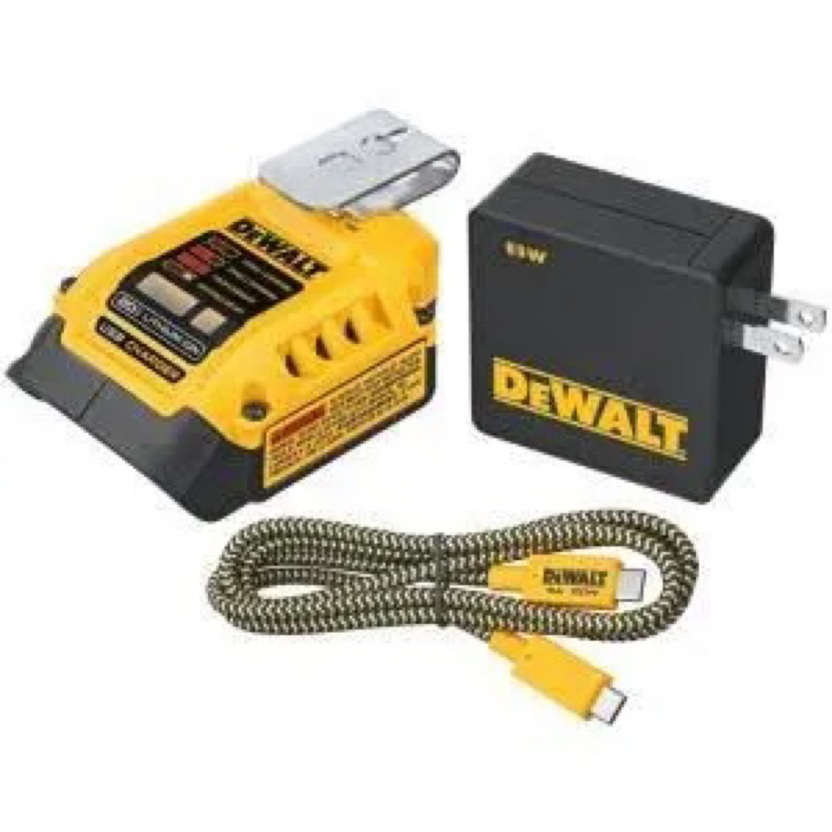 残り１つ【メーカー純正品 即納可】Dewalt 100W高速充電 USBモバイルバッテリ