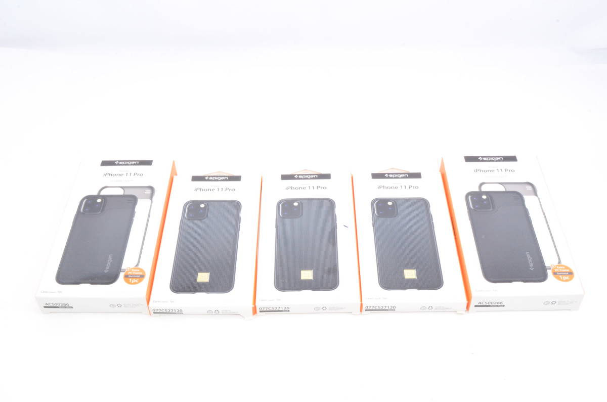 Spigen 耐衝撃ケース マットブラック iPhone 11 Pro ケース×3 SPIGEN スピゲン iPhone11Pro La Manon Classy ブラック×2 ♯MC-2　　_画像3