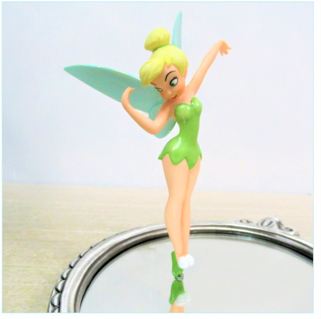 定価6万円★WDCC ピーターパン Peter Pan ティンカーベル Tinker Bell 鏡 台座付き スタンド 陶器製 フィギュア★ディズニー Disney TDL_画像3