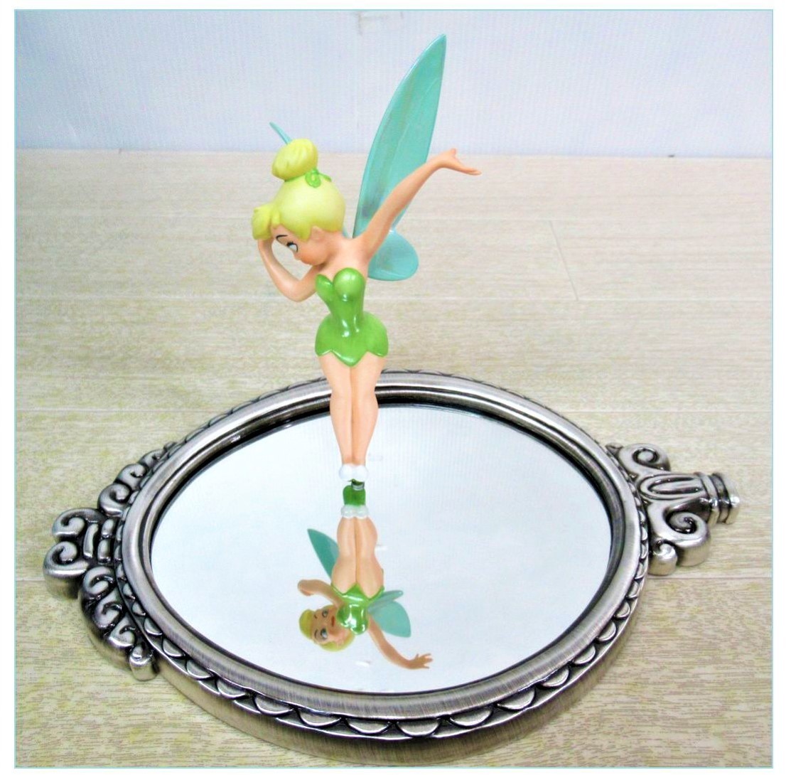 定価6万円★WDCC ピーターパン Peter Pan ティンカーベル Tinker Bell 鏡 台座付き スタンド 陶器製 フィギュア★ディズニー Disney TDL_画像2