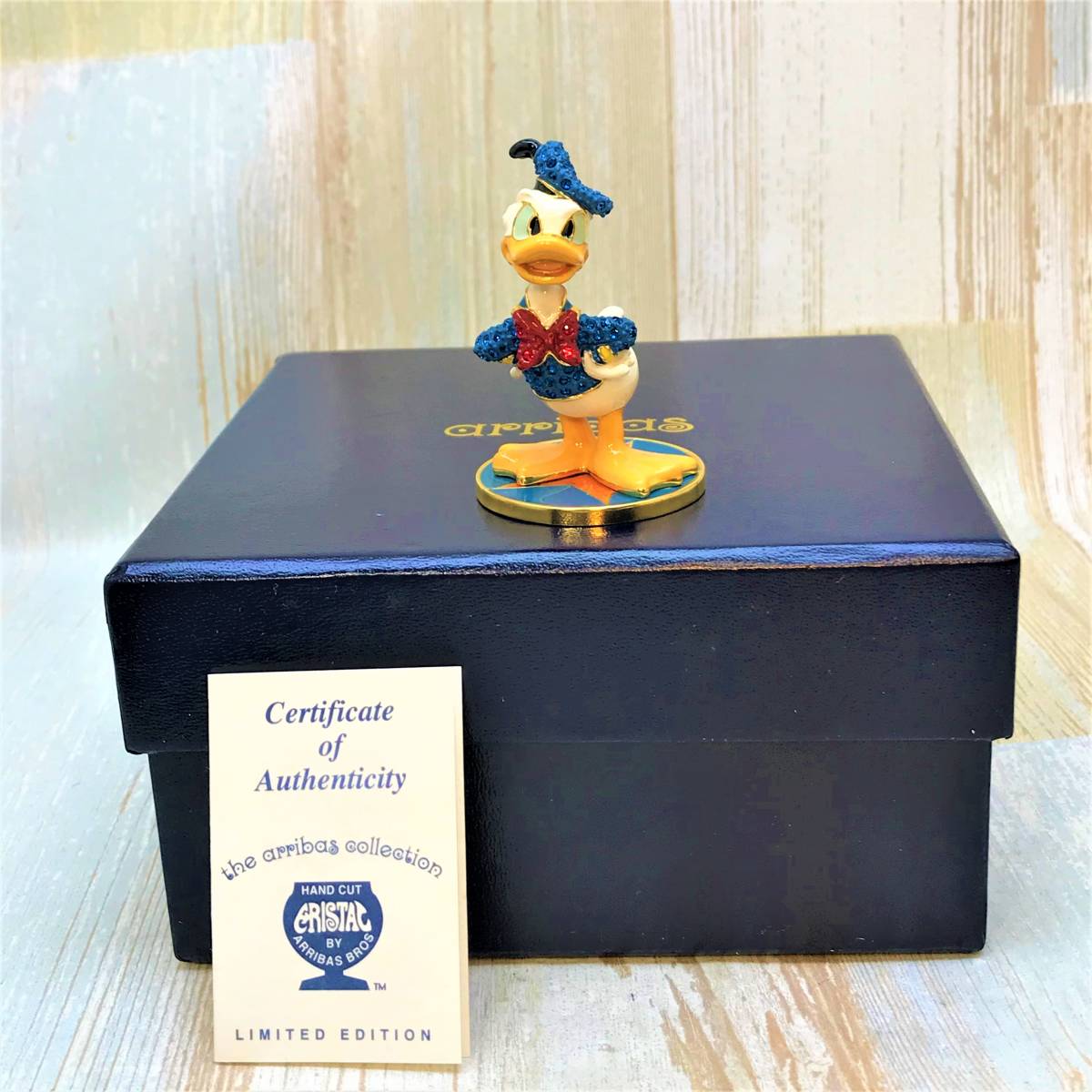 レア★ドナルドダック フィギュア Donald Duck アリバス・ブラザーズ スワロフスキー 金属製★ディズニー Disney TDL シンデレラ城_画像1