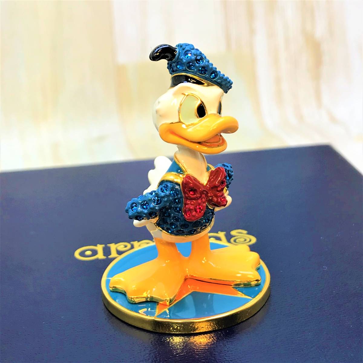 レア★ドナルドダック フィギュア Donald Duck アリバス・ブラザーズ スワロフスキー 金属製★ディズニー Disney TDL シンデレラ城_画像6