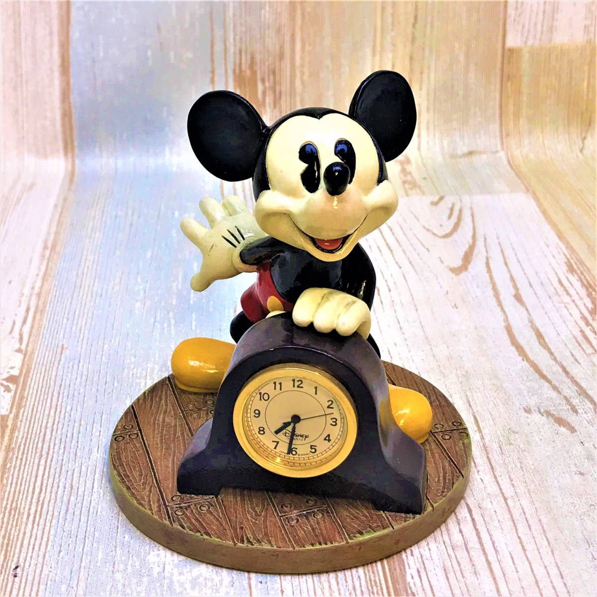 レア☆ミッキーマウス Mickey Mouse 置時計 陶器製 とけい | JChere