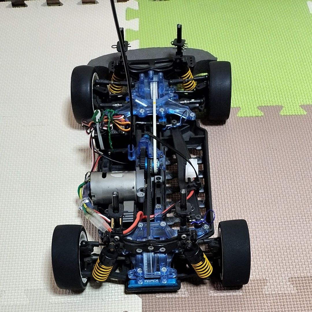 タミヤTA05 クリアバルクヘッドアルミパーツ多数 メカ付中古 タミヤTA05 クリアバルクヘッドアルミパーツ多数 メカ付中古