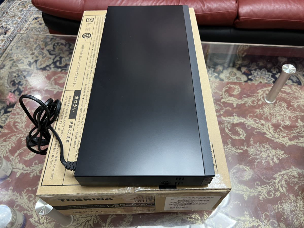 未使用近いTOSHIBA REGZA 2TB HDDブルーレイレコーダー DBR-Z260 フル