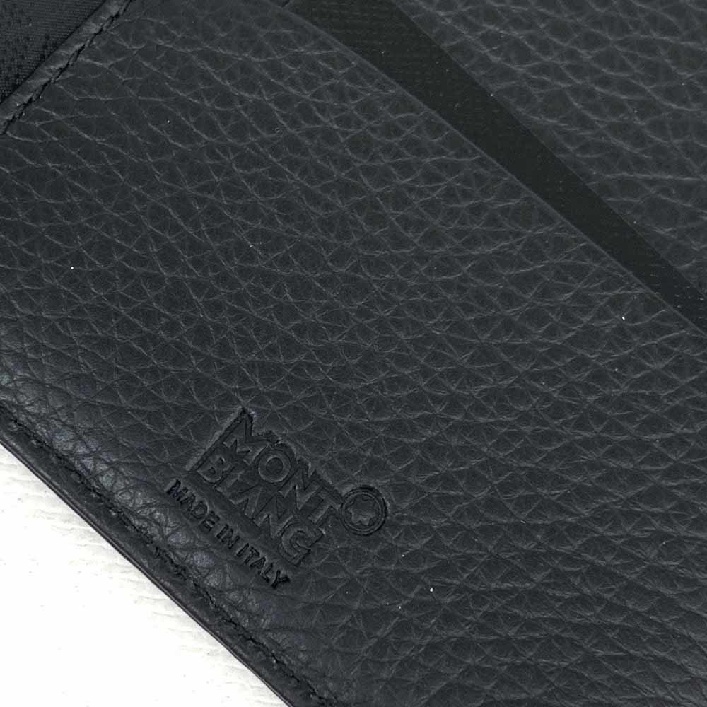 美品◇MONT BLANC モンブラン 手帳カバー◇ ブラック レザー ユニ