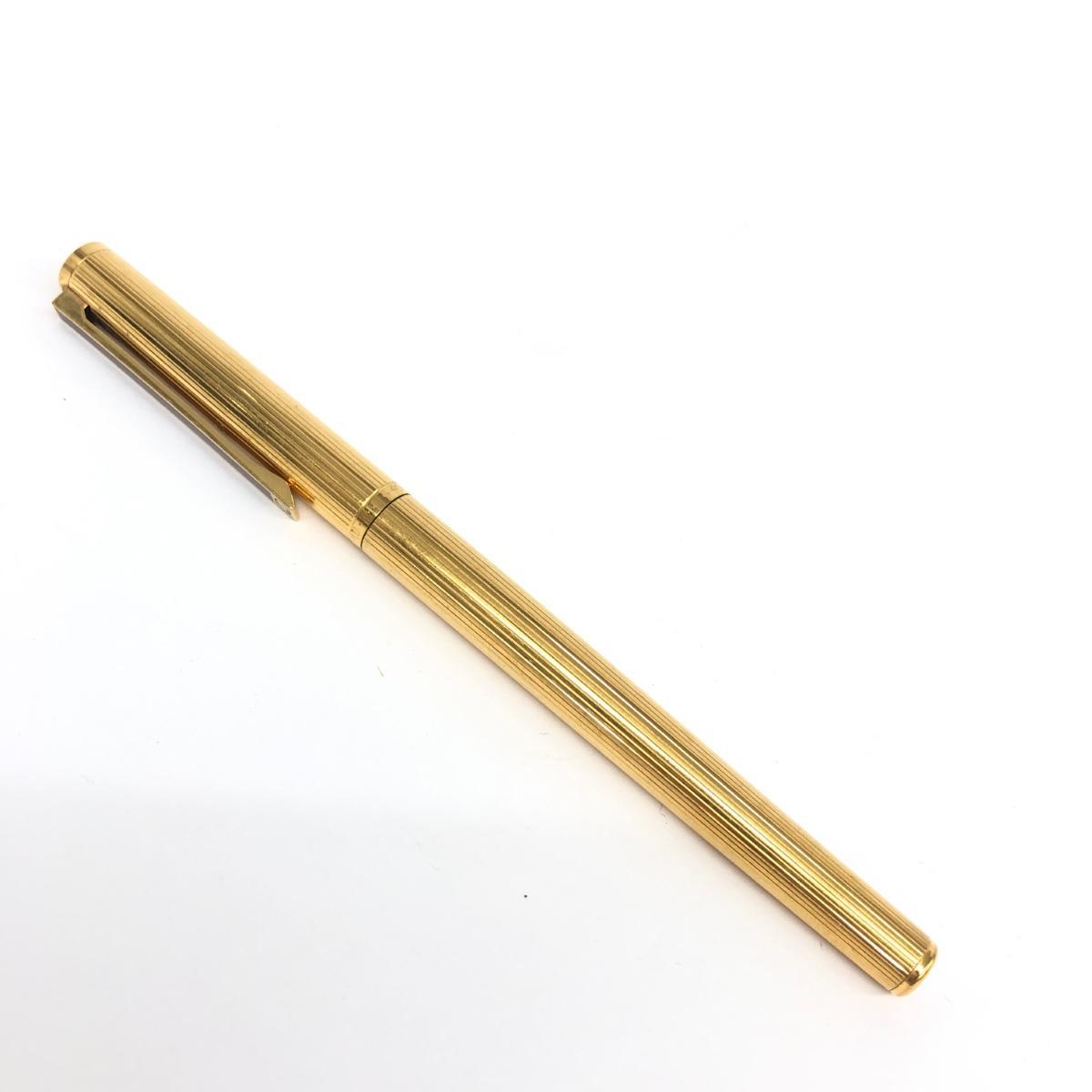 ◆dunhill ダンヒル 万年筆◆ ペン先585 ゴールドカラー 14K 文具 PEN ペン　筆記用具