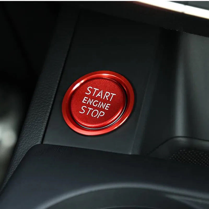 アウディ エンジンスターター カバー 赤 S5 S5カブリオレ S5スポーツバック ベースグレード F5 デザイン性UP_画像2
