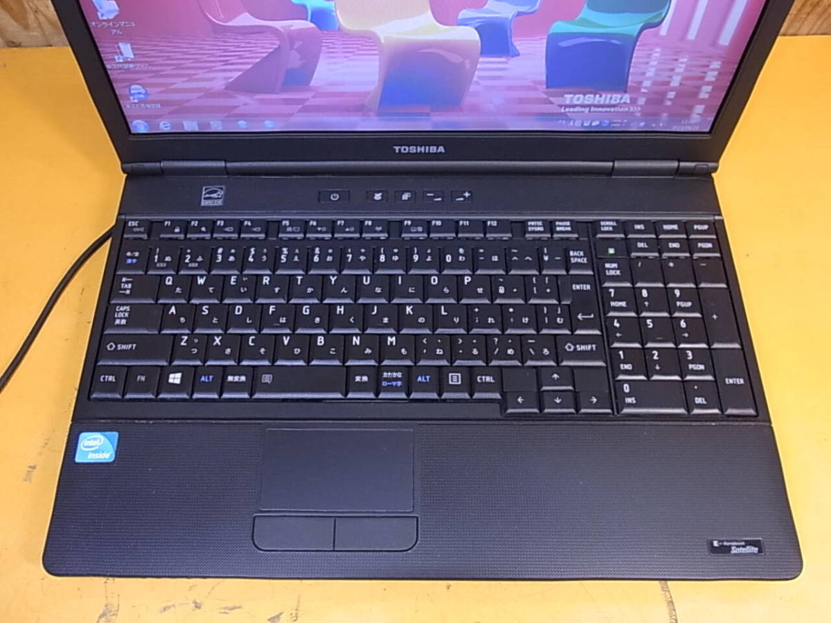 □Z/260☆東芝 TOSHIBA☆15.6型ノートパソコン☆dynabook Satellite B452/H☆Win7☆Celeron 1000M 1.80GHz☆メモリ4GB☆HDD320GB☆ジャンク_画像3