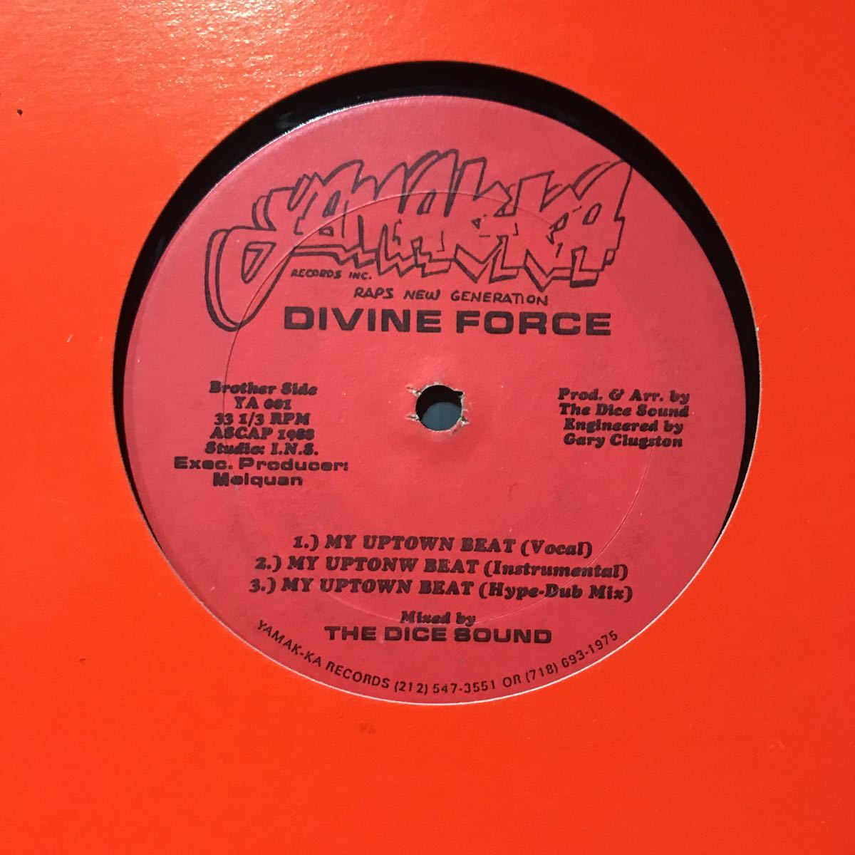 Divine Force / My Uptown Beat USオリジナル盤