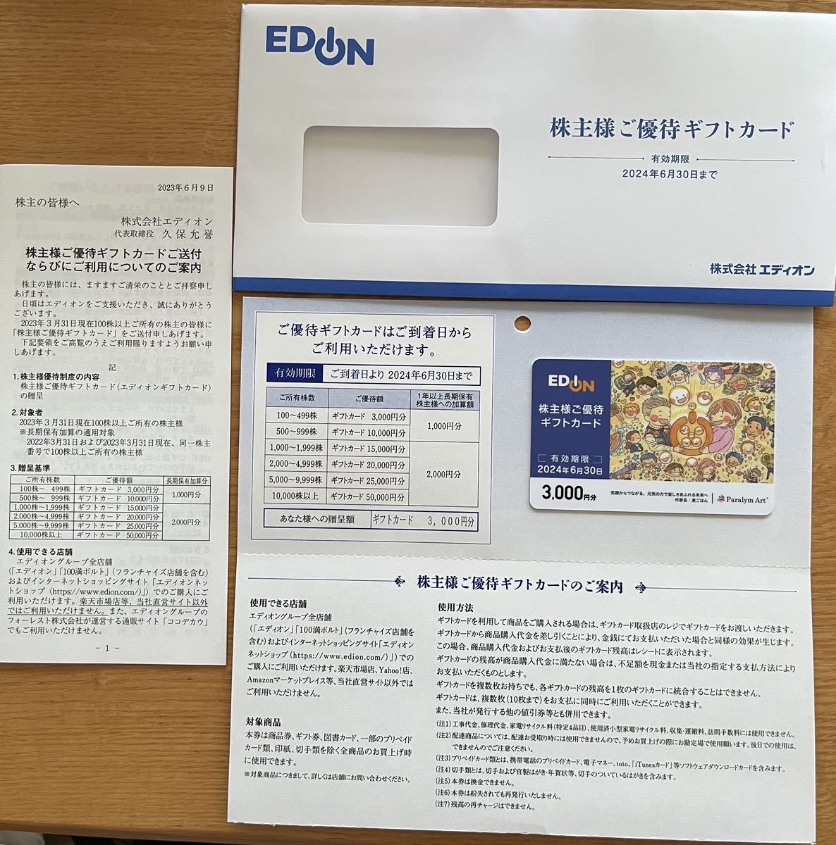 卸し売り購入 【最新】エディオン EDION 株主優待カード10000円【匿名