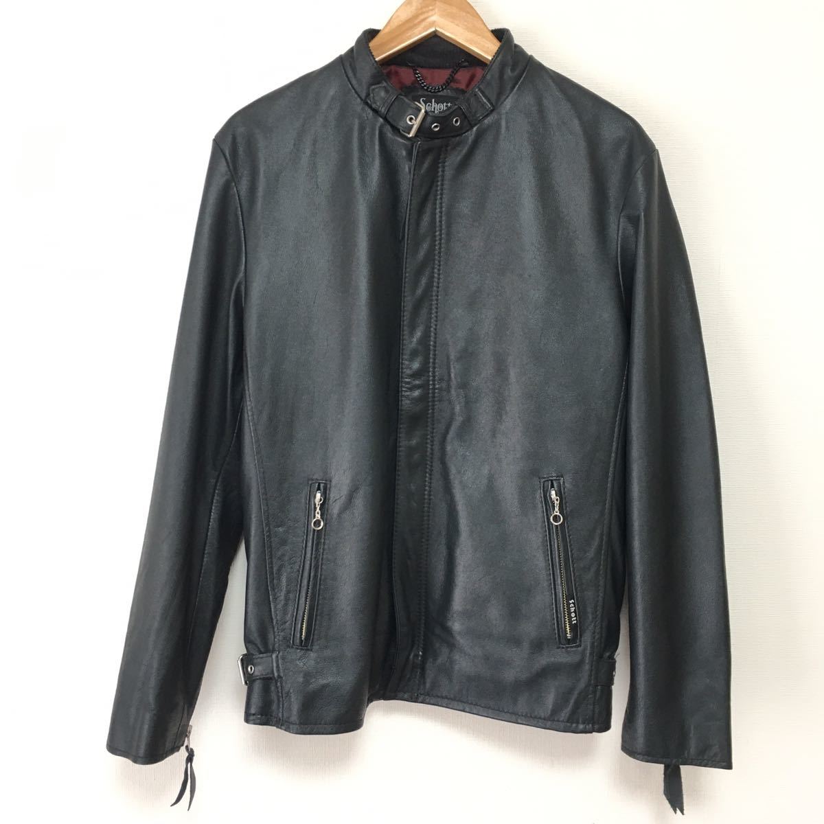 新品】Schott ショット シープレザー レーサージャケット ライダース-