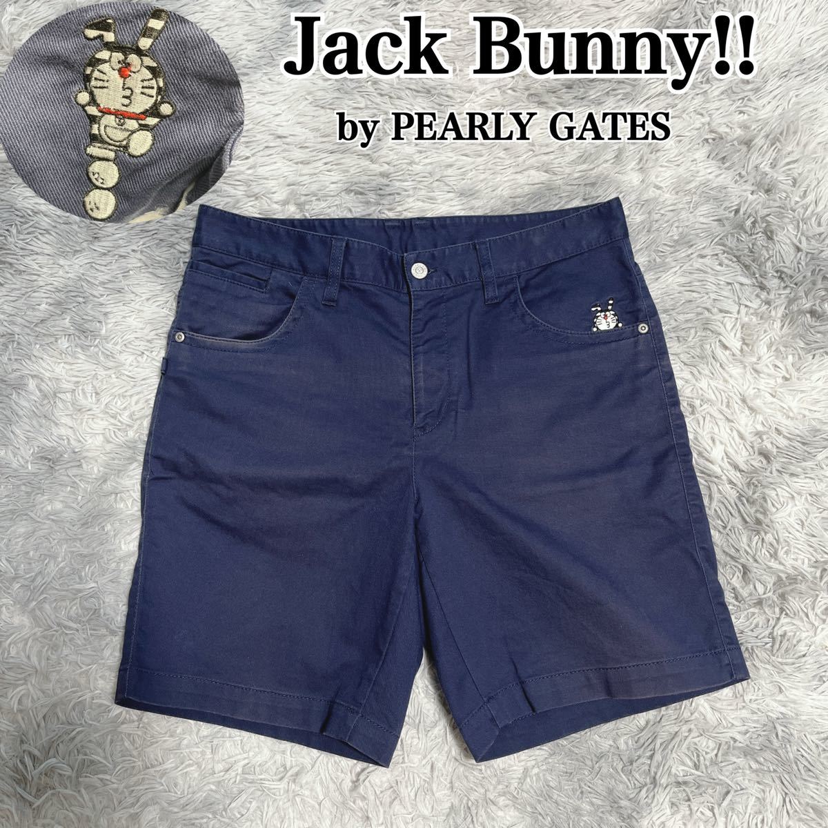 Jack Bunny!! by PEARLY GATES ドラえもん ストレッチ ハーフパンツ ショートパンツ ジャックバニー パーリーゲイツ 5  メンズ ゴルフ