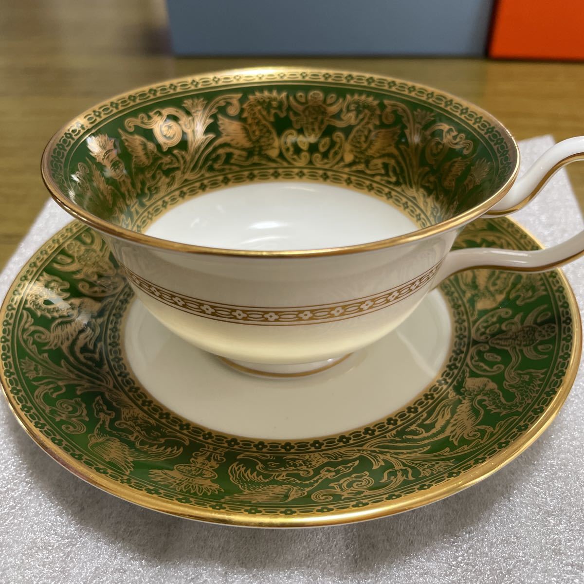 WEDGWOOD ウェッジウッド カップ&ソーサー フロレンティーン グリーン