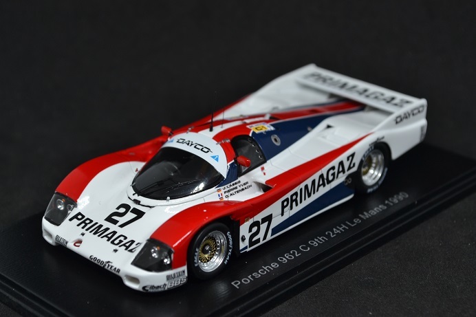 SPARK 1/43 Porsche 962 C 9th 24H Le Mans 1990 スパーク ポルシェ 962C ル・マン PRIMAGAZ