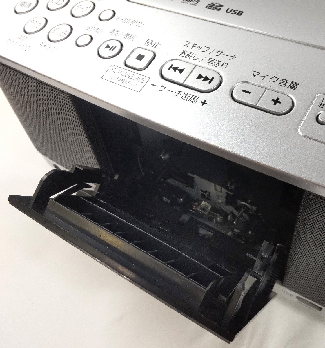 □通電OK!! 未使用 TOSHIBA 東芝 SD/USB/CD ラジオカセットレコーダー