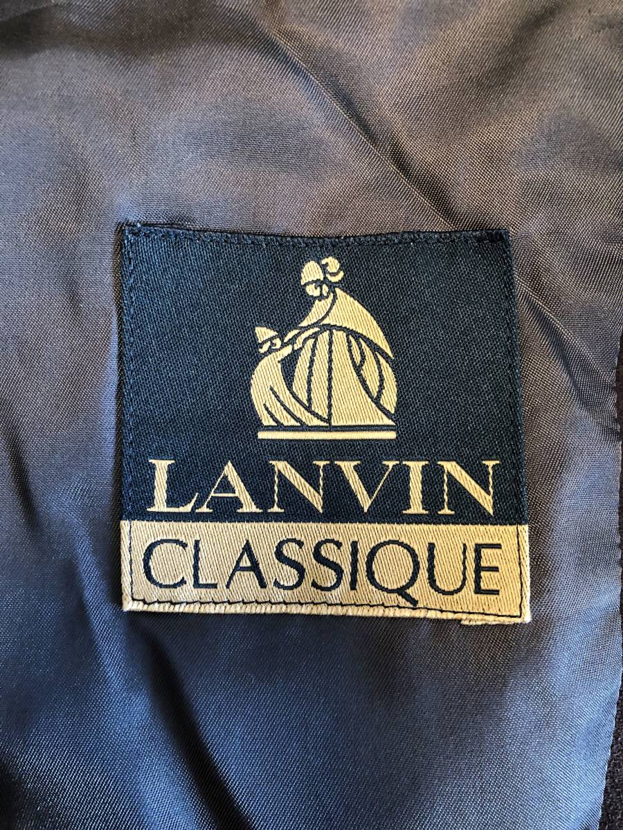 LANVIN CLASSIQUE ランバン 創作屋 テーラードジャケット メンズ サイズ48 ブラウン系 引き取り可_画像7