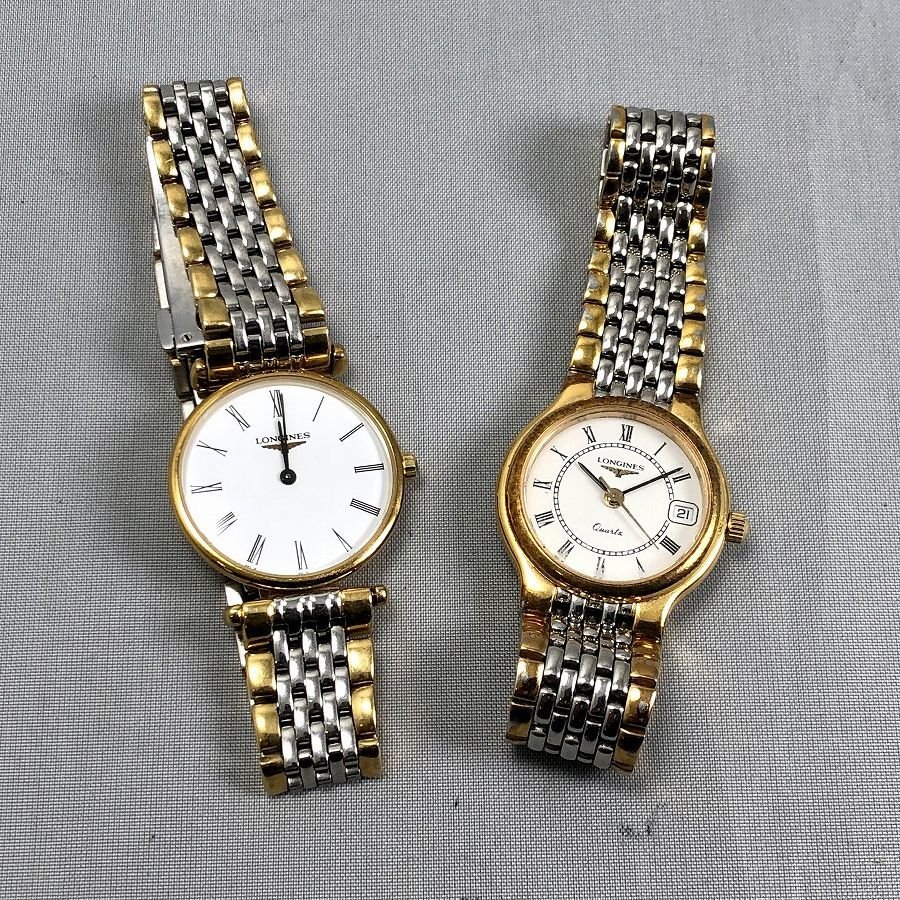 ジャンク LONGINES ロンジン レディース腕時計 クォーツ 2本まとめて