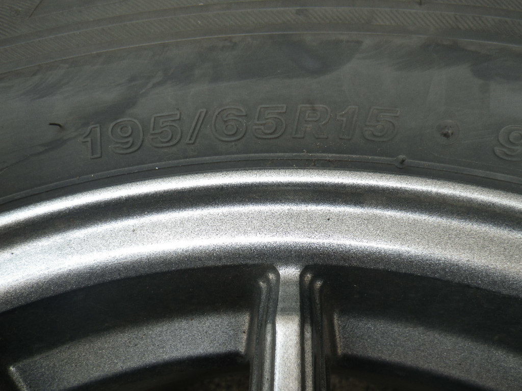 30系 プリウス 社外アルミ 195/65R15 スタッドレス タイヤ 4本 セット ブリヂストン ブリザック VRX No.T-113の画像6