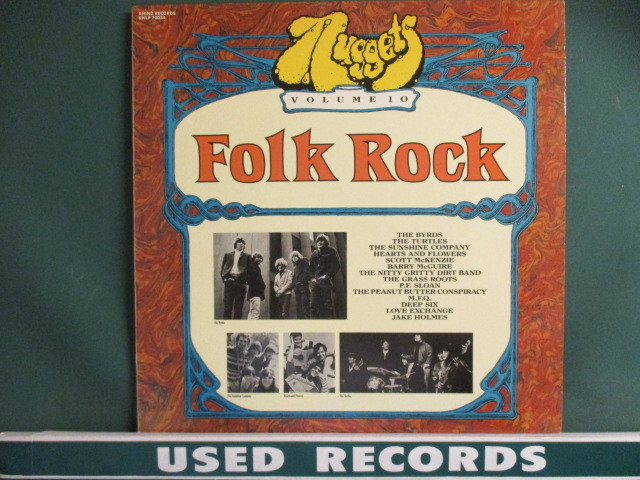 VA ： Nuggets Volume 10 Folk Rock LP (( フォークロック / The Byrds / Jake Holmes / The Turtles / M.F.Q. 他 / 落札5点で送料当方負担_画像1
