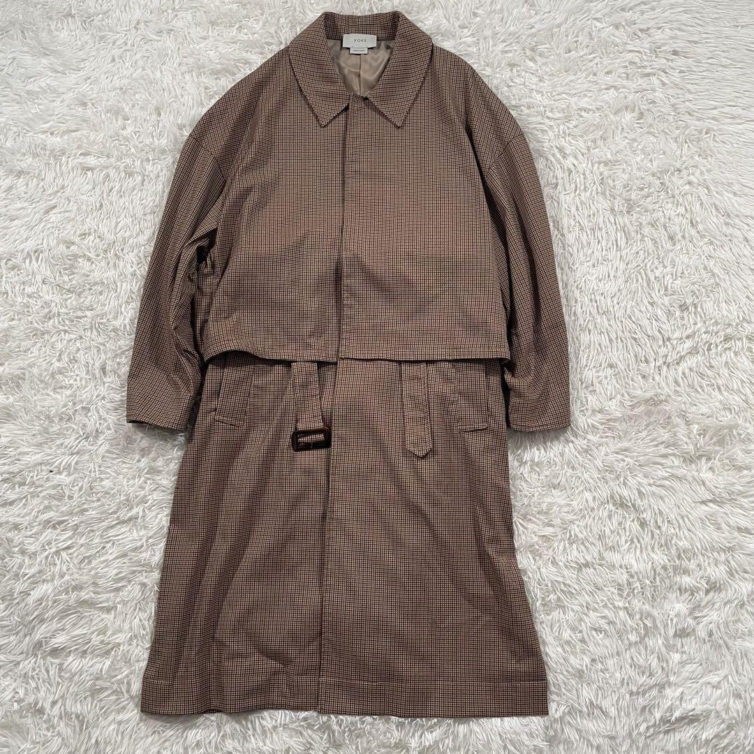 YOKE 3way チェック コート 19AW BAL COLLAR ヨーク ジャケット YOKE 3way チェック コート 19AW BAL COLLAR ヨーク ジャケット