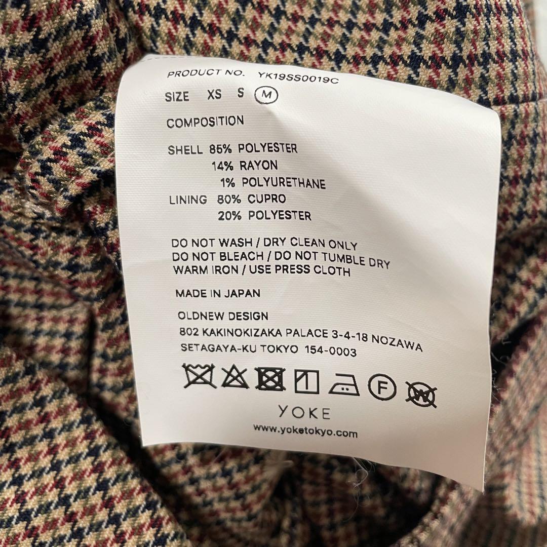 YOKE 3way チェック コート 19AW BAL COLLAR ヨーク ジャケット YOKE 3way チェック コート 19AW BAL COLLAR ヨーク ジャケット