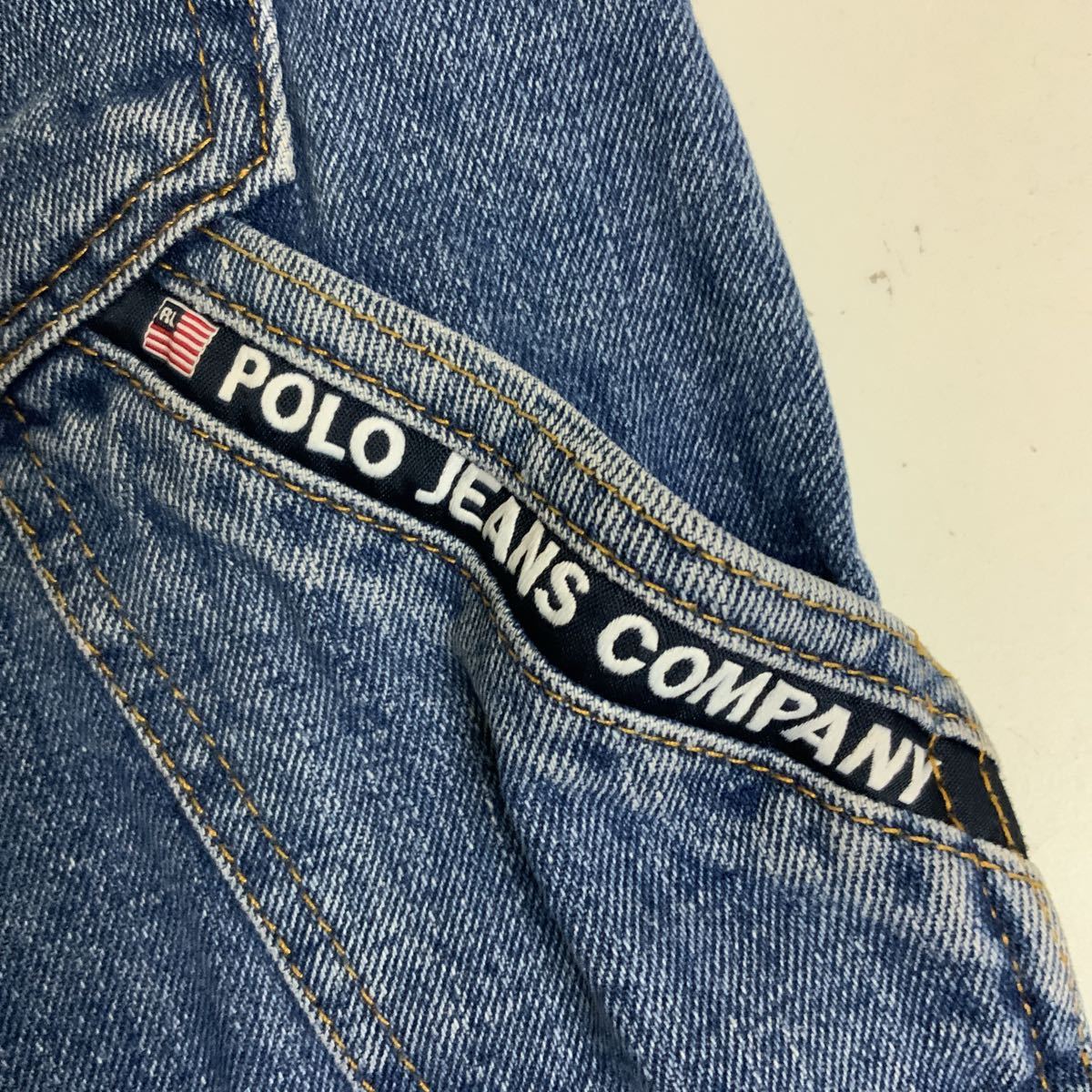 POLO JEANS COMPANYポロジーンズカンパニーデニムショートパンツショーツハーフパンツサイズW34古着の画像9