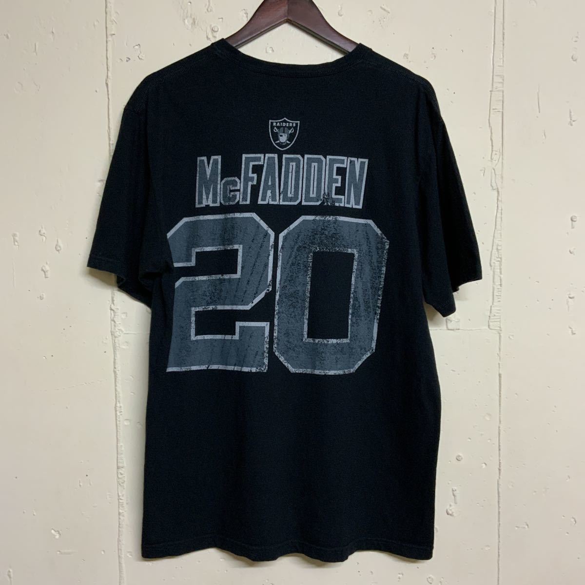 NFL TEAM APPAREL RAIDERSレイダースTシャツ20McFADDEN古着 NFL TEAM APPAREL RAIDERSレイダースTシャツ20McFADDEN古着