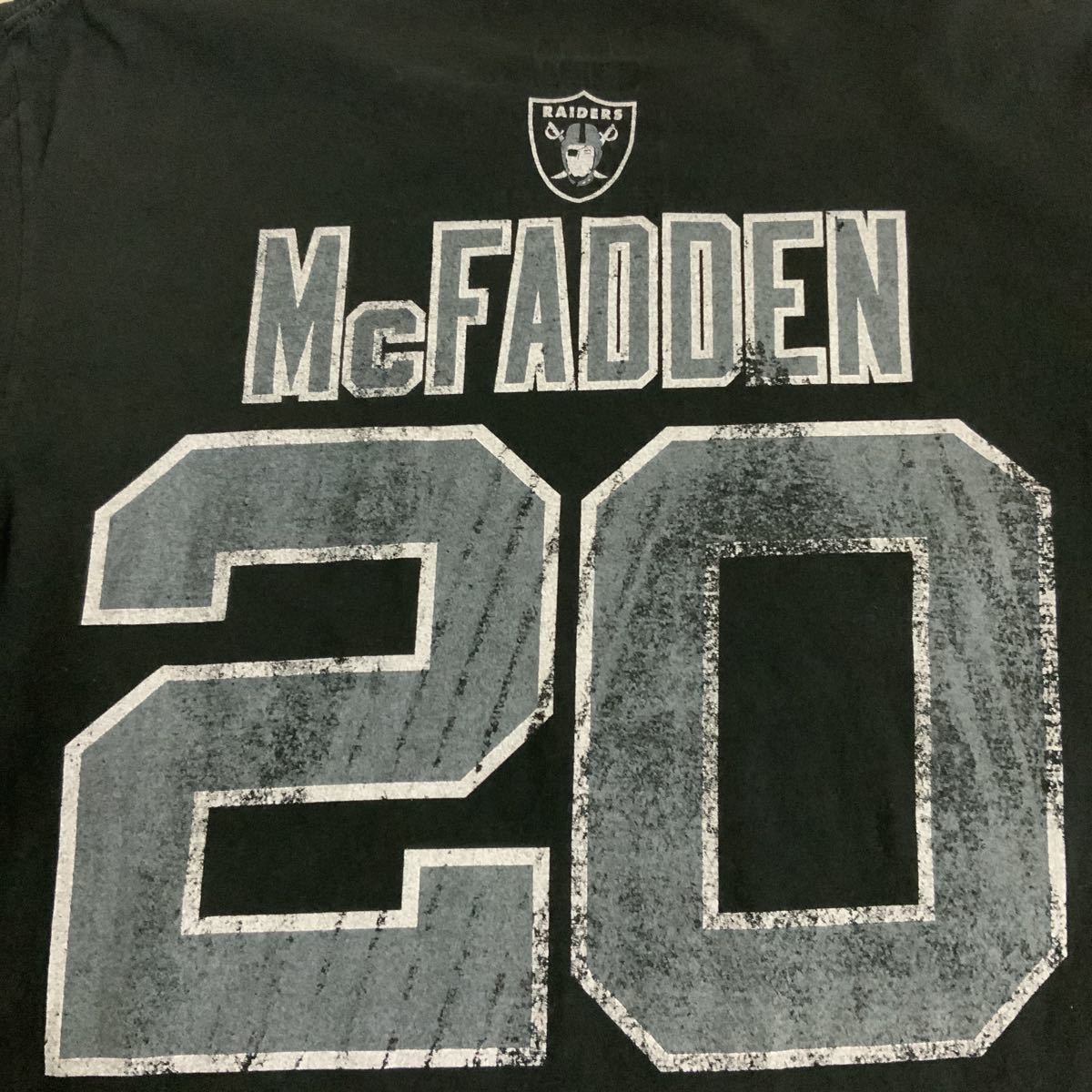 NFL TEAM APPAREL RAIDERSレイダースTシャツ20McFADDEN古着 NFL TEAM APPAREL RAIDERSレイダースTシャツ20McFADDEN古着