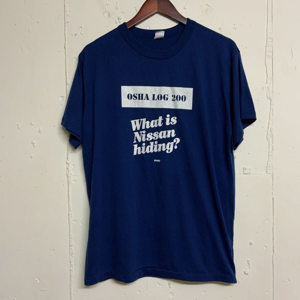 80sプリントTシャツ古着80年代メンズXL紺色ネイビー|Yahoo!フリマ(旧