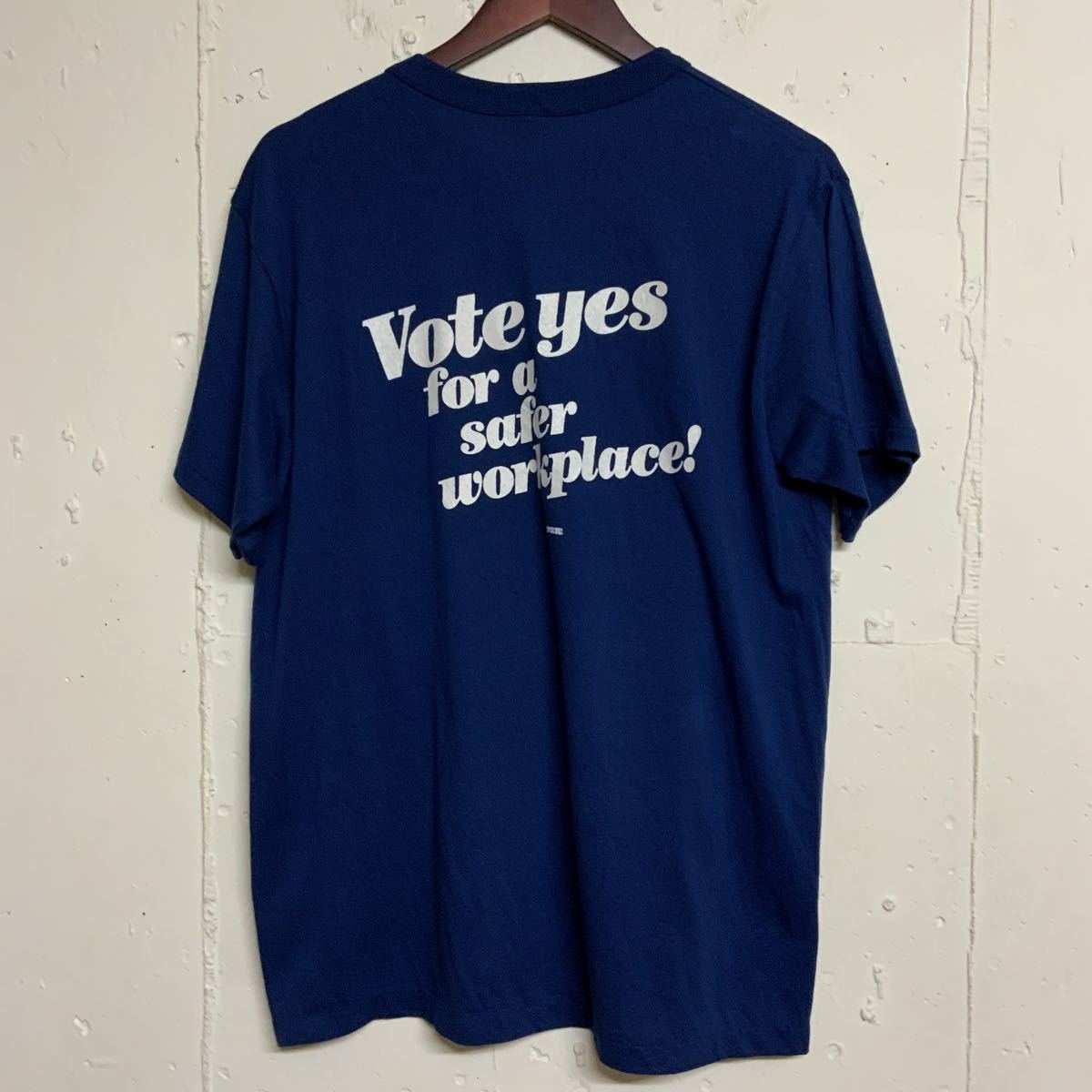 80sプリントTシャツ古着80年代メンズXL紺色ネイビー|Yahoo!フリマ(旧