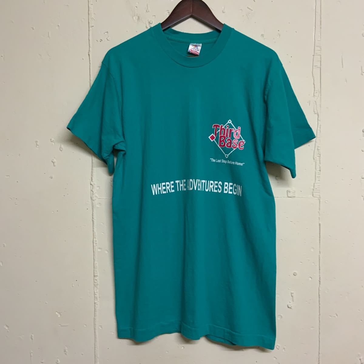 90sフルーツオブザルームFRUIT OF THE ROOM半袖TシャツメンズLアメリカ製USA製_画像1