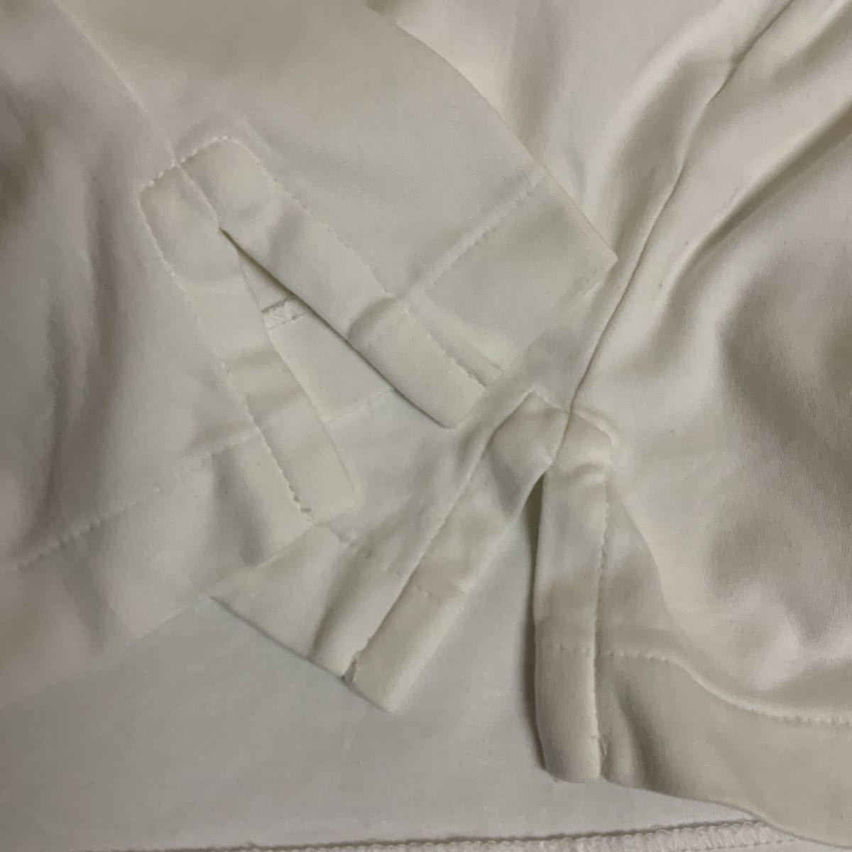 ポロラルフローレンPOLORALPH LAUREN 半袖ポロシャツ古着白色メンズL_画像6