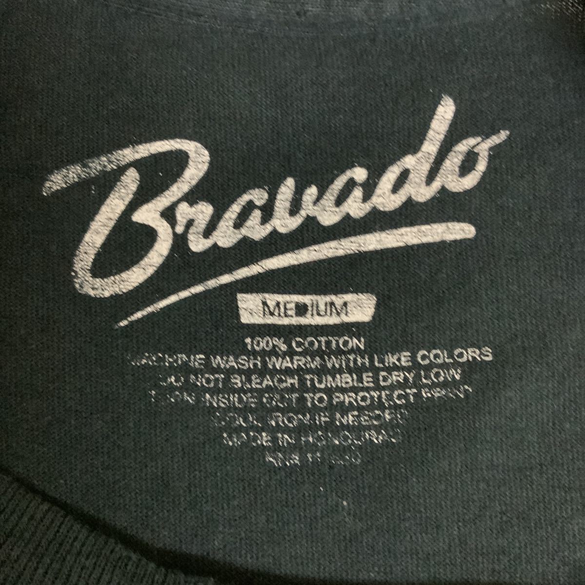 Brauado METALLICAメタリカバンドTシャツロックTシャツヘビーメタル古着メンズＭ