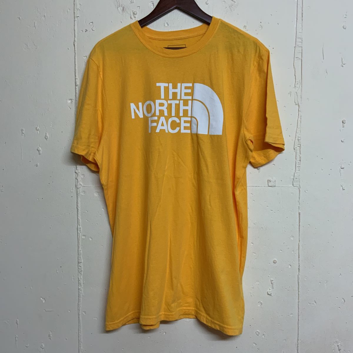 THE NORTH FACE ザノースフェイス ビッグロゴ 半袖Tシャツ メンズL古着_画像1