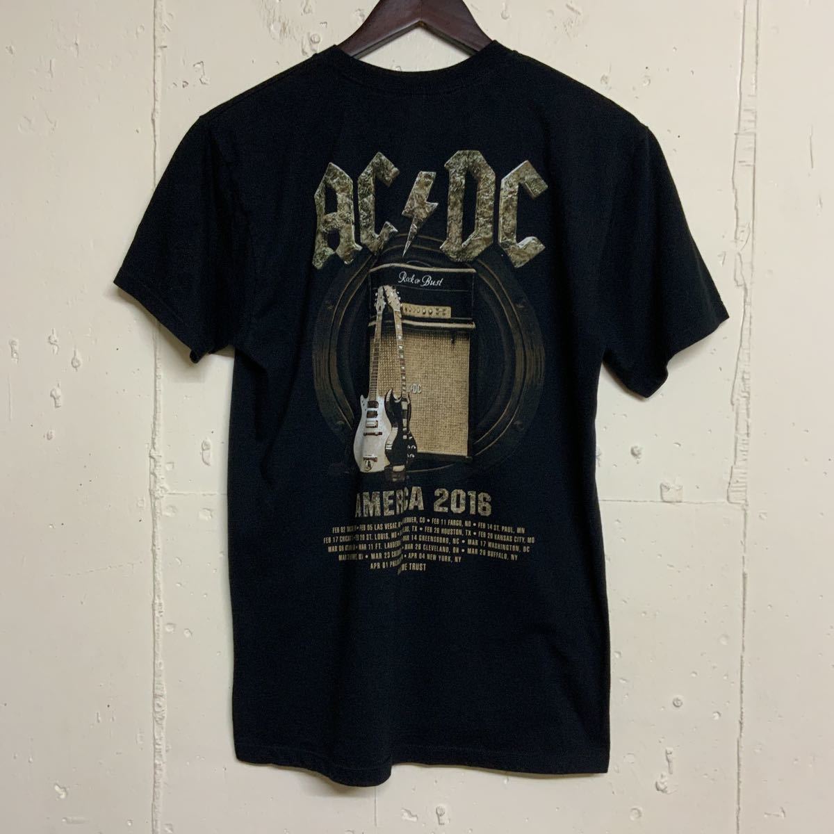 AC DC2016年ツアーTシャツバンドTシャツロックT古着メンズＭメキシコ製