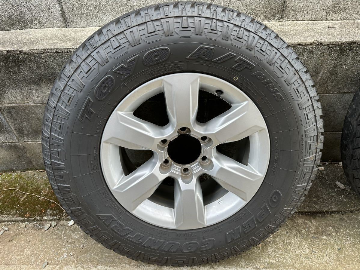 売切】TOYO プラド純正 265 70 17 M+S 4本セット バリ溝 イボあり製