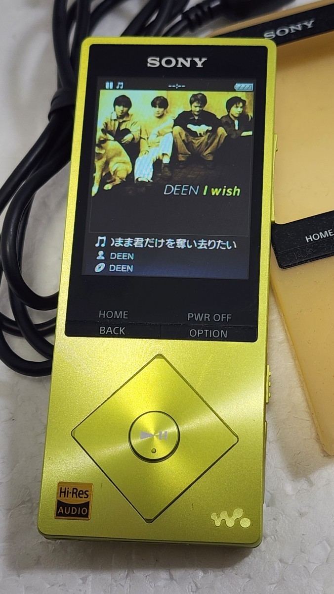 □美品 NW-A25 16GB ライムイエロー ウォークマン ハイレゾ Bluetooth