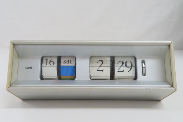 6018/ht/05.25 COPAL パタパタ時計 キャスロン601昭和レトロ 動品