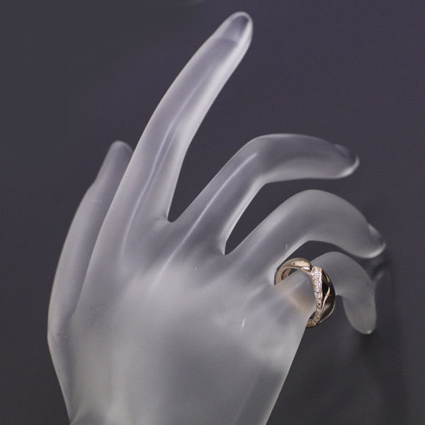 ポンテヴェキオ K18PG ダイヤモンド ピンキーリング 0.08ct 新入荷