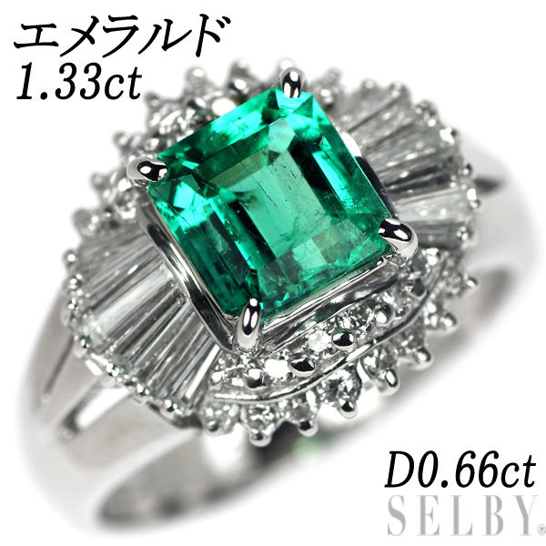 K18PG ダイヤモンド リング 1.33ct 出品2週目 SELBY-