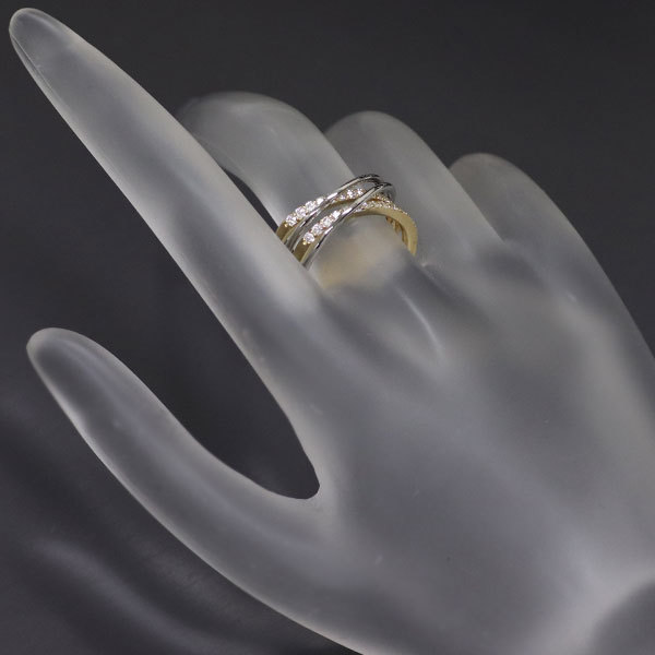 K18YG/Pt900 ダイヤモンド リング 0.48ct 出品4週目 SELBY