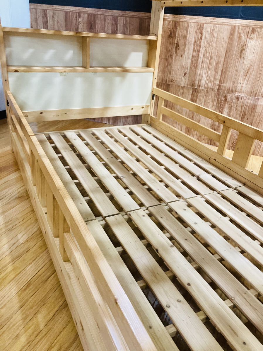 ニトリ 2段ベッド アイディー 木製 キッズ 子供用 (二段ベッド)｜売買