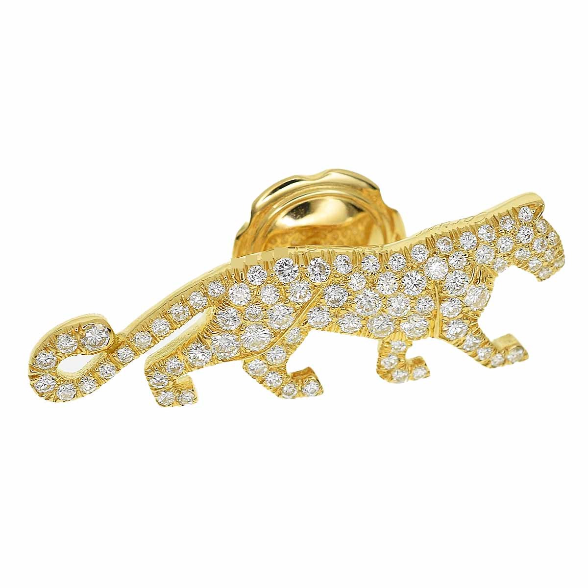 Cartier Cartier ma рукоятка go хлеб tail бриллиант булавка брошь 750 K18 YG желтое золото 321141101