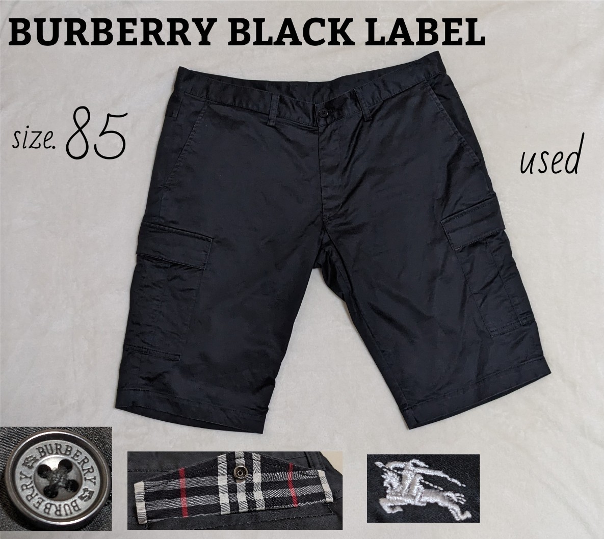 BURBERRY BLACK LABEL ショートパンツ メンズ